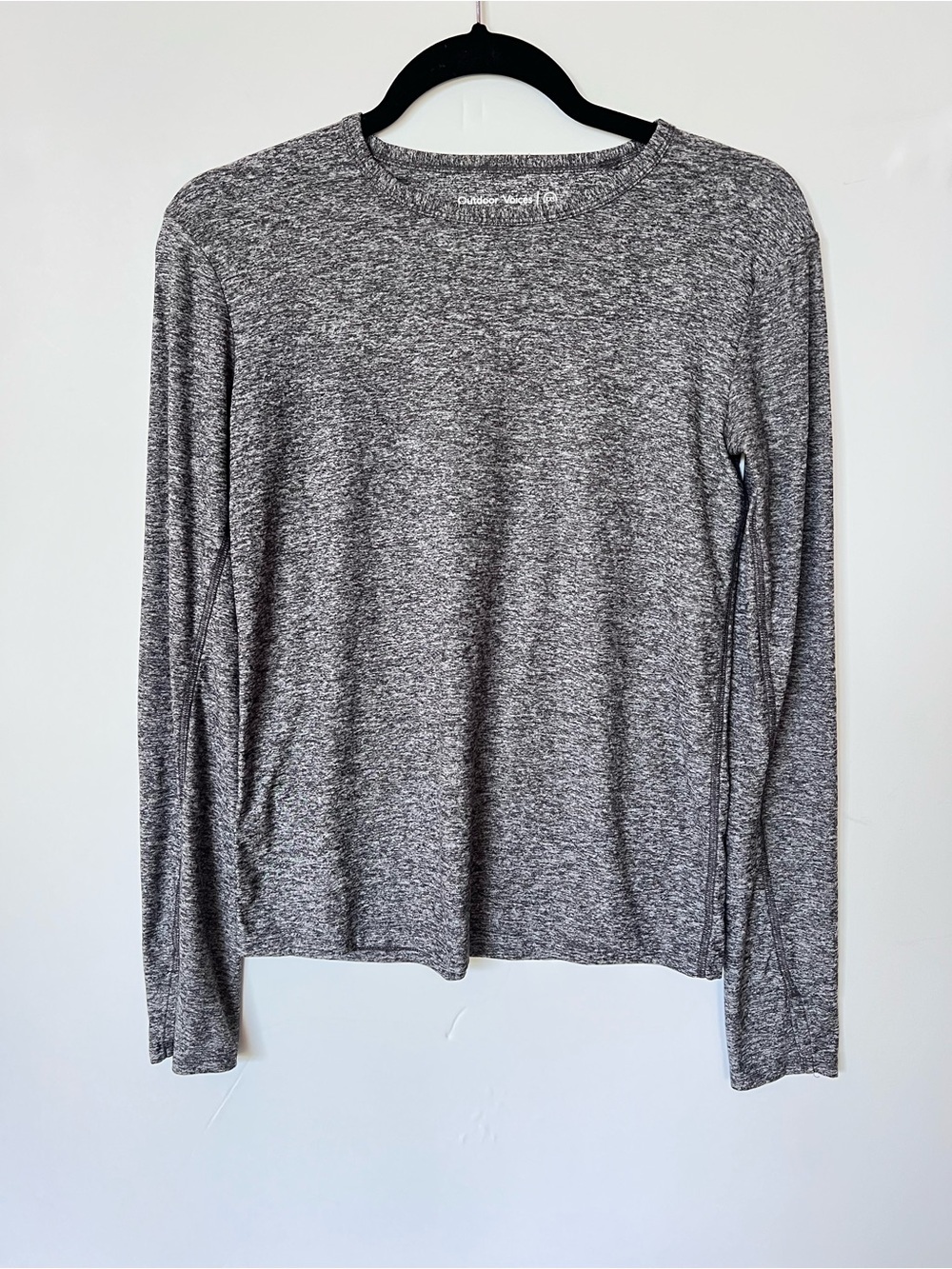 Outdoor Voices Heathered Gray Long Sleeve Tee